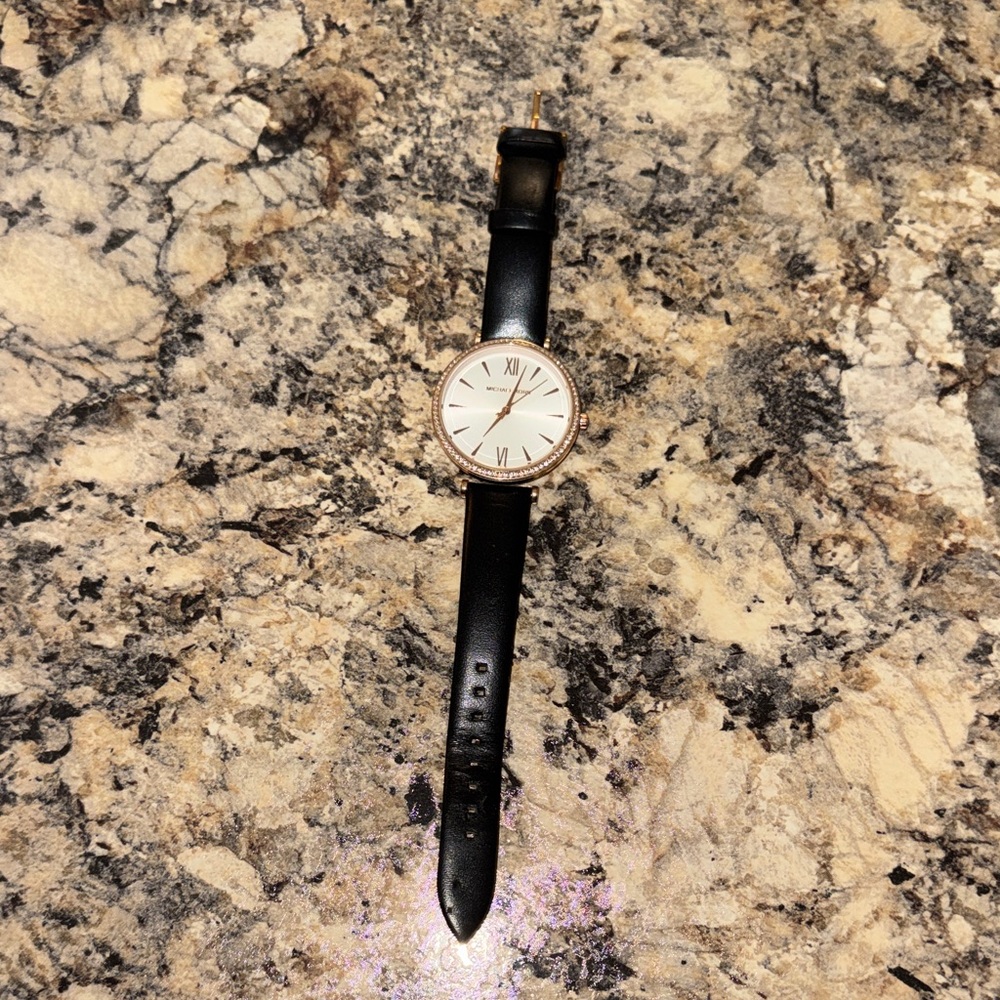 Michael Kors Black and Gold Watch